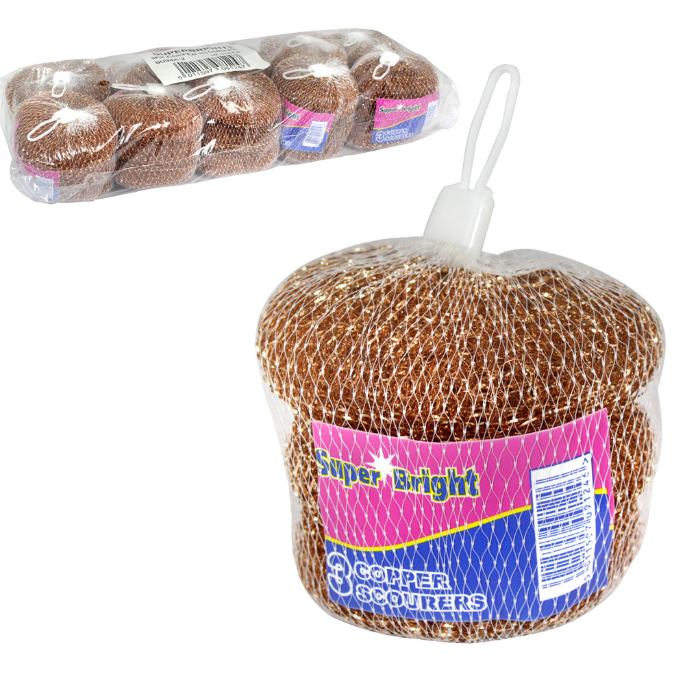 Super Bright Copper Scourers 3 Pack | Affordable & Durable - Product Image Super Bright Copper Scourers 3 Pack | Affordable & Durable - Product Image